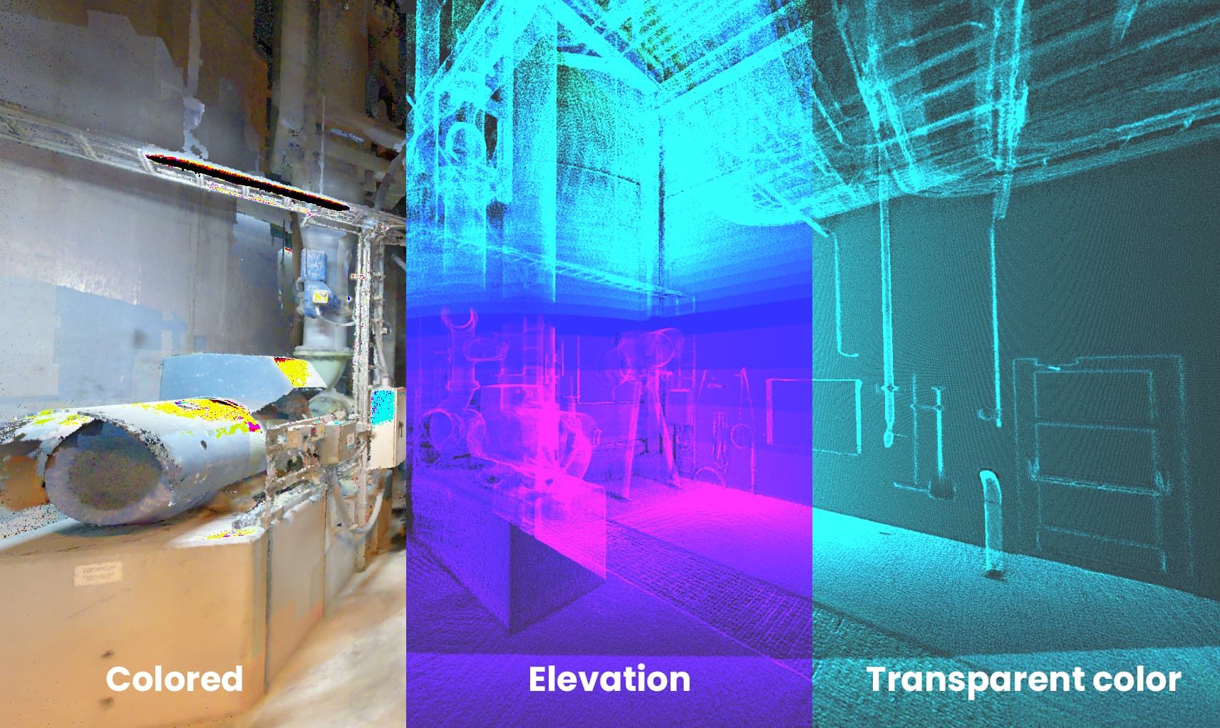 Different pointcloud appearance modes