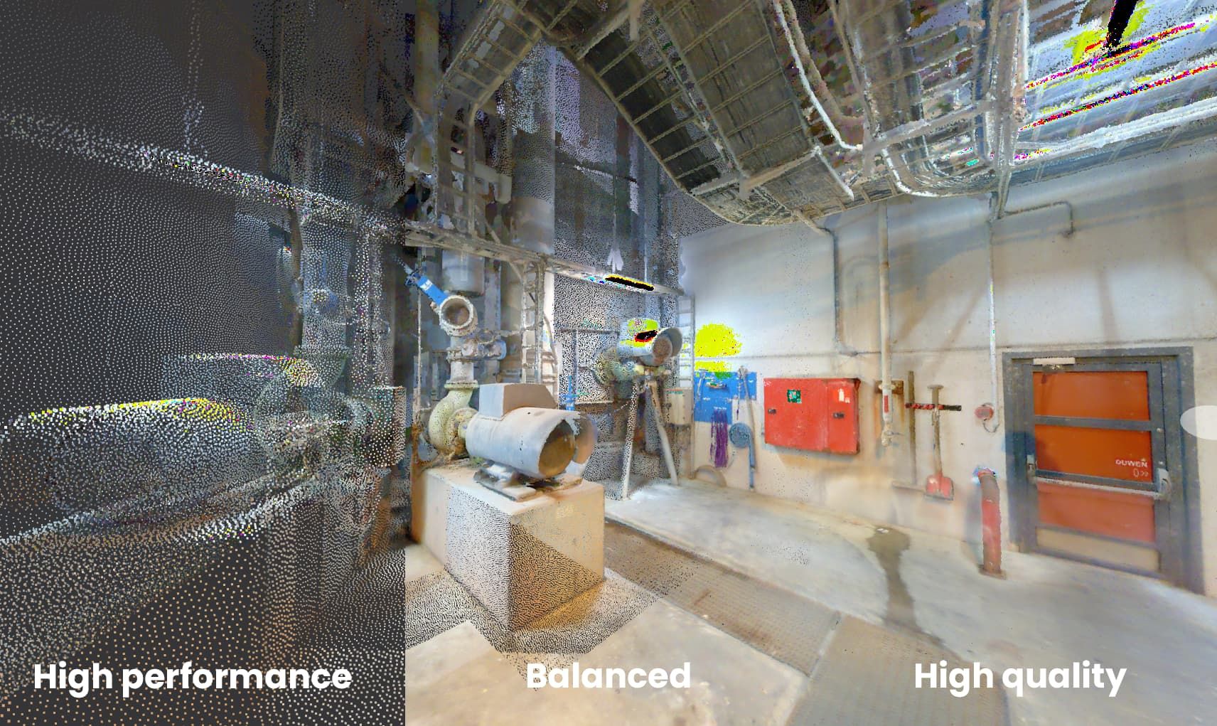 Different pointcloud quality modes