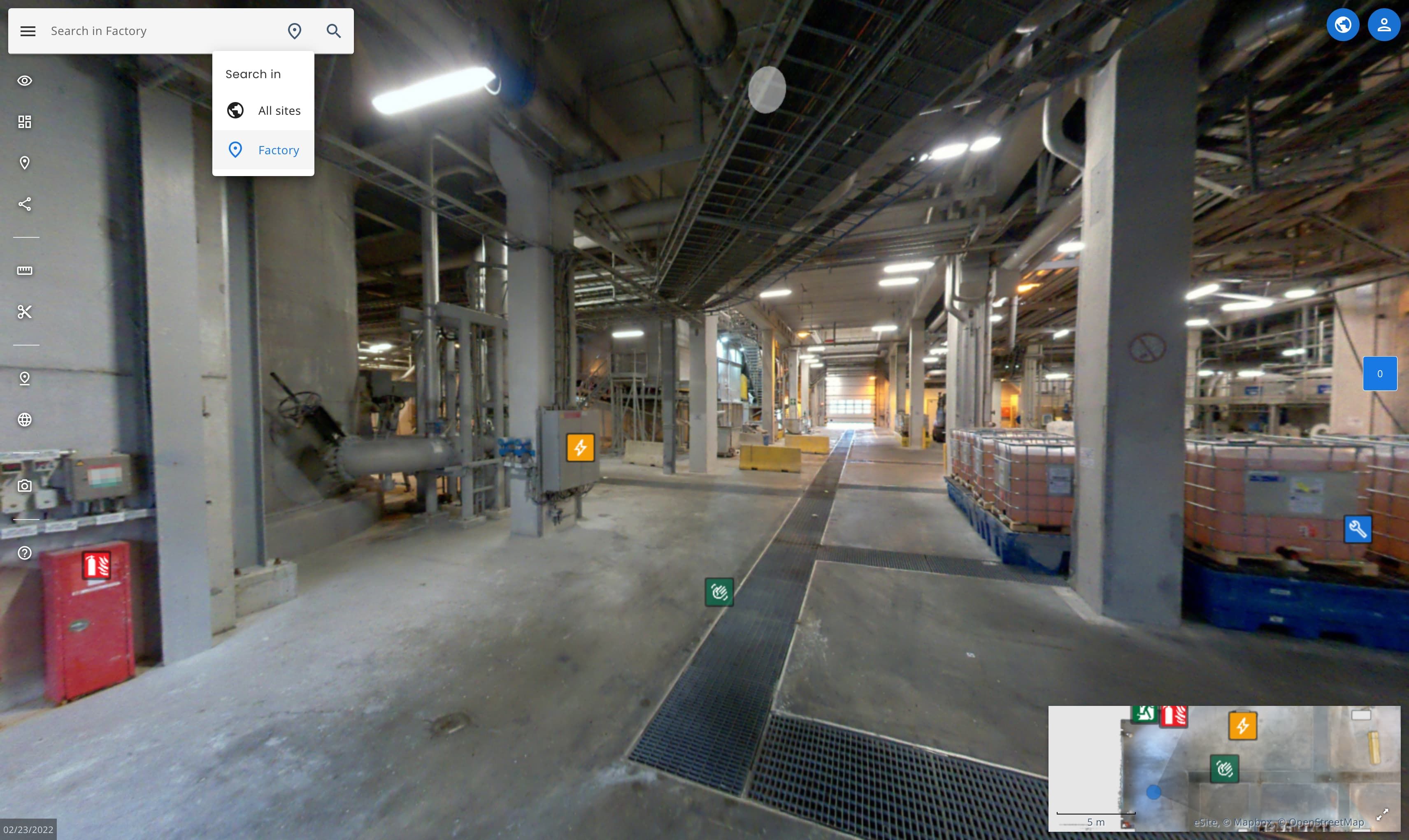 Search options on screen